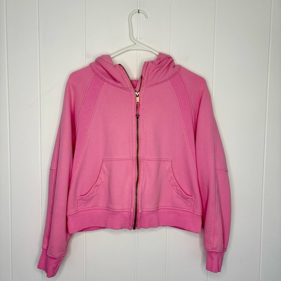 Lululemon Scuba Oversized Full Zip Size Small Dahlia Maeve Pink Outdoor Running - Picture 3 of 10